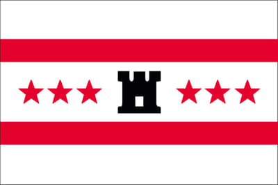 Vlag Drenthe 300x450cm