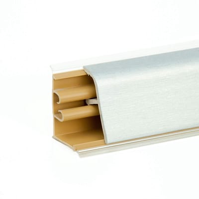 DQ-PP 3 m (2 m + 1 m) HOEKLIJST - Aluminium Satijn - 37 x 24 mm - PVC - GRATIS Schroeven - Keukenlijst, Werkblad Afwerkingslijst, Keukenafwerkingslijst, Wandafwerkingslijst, Tafelbladlijsten