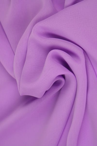 15 meter chiffon stof - Lila - 100% polyester
