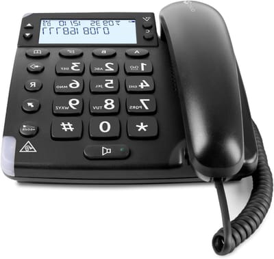 Vaste Telefoon - Snoertelefoon Amplified - Duidelijk Bellen - Extra Luid Volume - Niet Gespecificeerd - Zwart