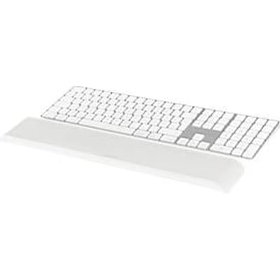 Leitz Cosy polssteun, voor toetsenborden, ergonomisch, verstelbaar, met schuimstof bekleed, B 71 x D 437 x H 22 mm, grijs