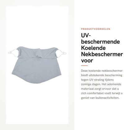 Dailygoods - UV-beschermende Koelende Nekbeschermer voor Zomer