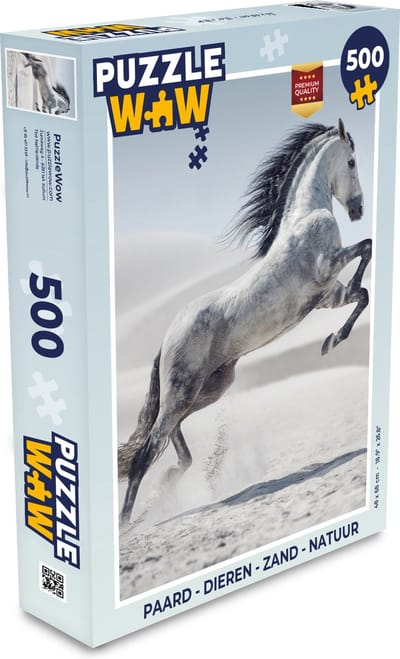 Puzzel Paard - Dieren - Zand - Natuur - Legpuzzel - Puzzel 500 stukjes