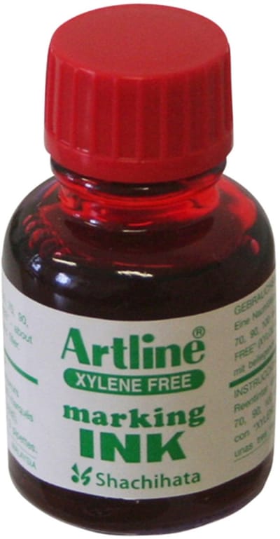 Viltstiftinkt artline rood