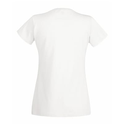 Fruit of the Loom Dames/vrouwen Lady-Fit Valueweight Short Sleeve T-Shirt (Pak van 5) (Wit)