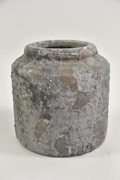Kruiken en Flessen - Pot ''Raw'' 19x19x19cm Grey