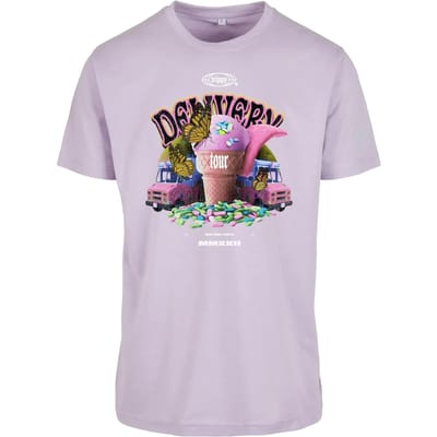 Mister Tee - Trippy Delivery Heren T-shirt - XL - Pastelpaars