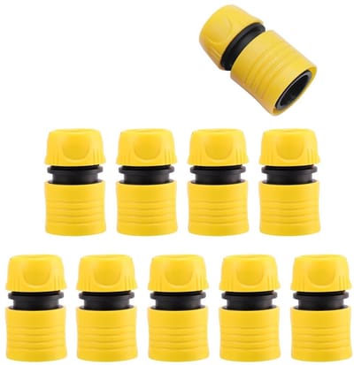 Dailygoods- Slangconnector 1/2 Inch - Tuinslang Aansluiting - Waterstop Aansluiting - Snelsluiting - Hoge Klemkracht - Geschikt voor 12mm Hoses - Tuinslangconnector