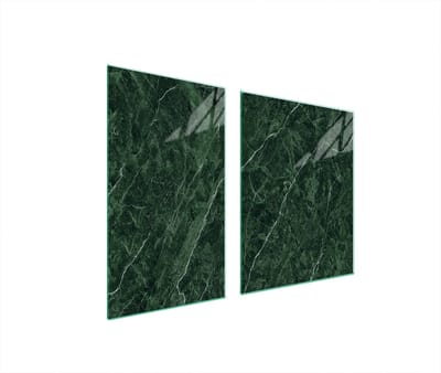 TMK ArtDeko - Snijplank - Glas - Marmereffect - 100x52 cm