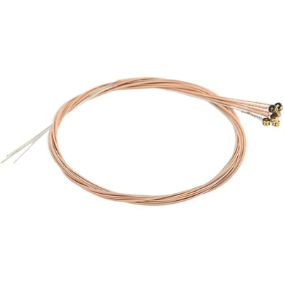 6 PIÈCES Corde de Guitare Acoustique Remplacement Corde Enroulée Anti-rouille Revêtue avec Tête à Boule
