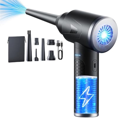 VH Supplies® Air Duster - Stofreiniger - Luchtblazer - 100.000 RPM - Oplaadbaar 9000 mAh