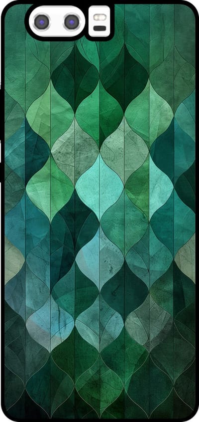 Smartphonica Telefoonhoesje Geschikt voor Huawei P10 Plus met groene bladeren opdruk - TPU backcover case green leafs design geschikt voor Huawei P10 Plus