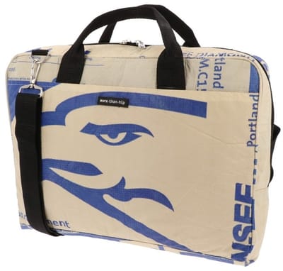 Laptoptas 15,6 inch van gerecyclede cementzakken - Sanuk - arend