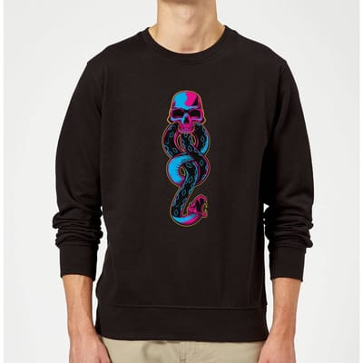 Harry Potter Dark Mark Neon trui - Zwart - S