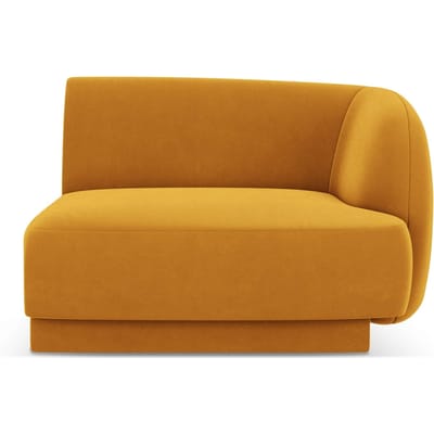 Modulair hoekelement Miley rechts velvet | Micadoni Limited Edition