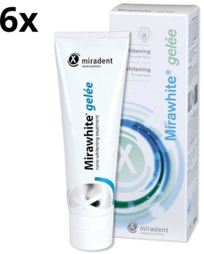 Miradent Tandreinigingsgel Mirawhite - 6 x 100 ml - Voordeelverpakking