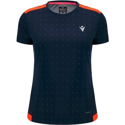 Macron Elvire Reflex T-shirt Met Korte Mouwen Blauw L Vrouw