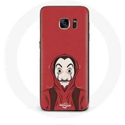 Coque - La Casa de Papel - Samsung Galaxy S7 - Masque Dali - Souple - Rouge