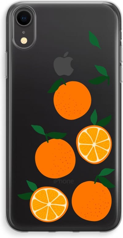 Case Company® - Hoesje geschikt voor iPhone XR hoesje - Will you be my clementine - Soft Cover Telefoonhoesje - Bescherming aan alle Kanten en Schermrand