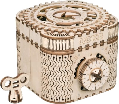 ROBOTIME ROKR Treasure Box - houten Schatkist Modelbouw - 3D puzzel