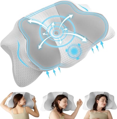 Ergonomisch Hoofdkussen - Hoofdkussen Nekklachten - Voor Rug-, Buik- en Zijslapers - Memory Foam - Slaapkussen - Kussen - Ergonomisch Kussen - Orthopedische Kussens