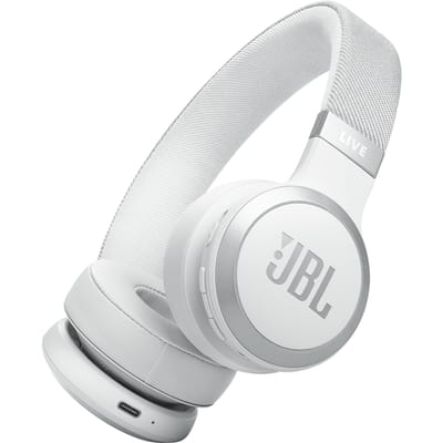 JBL Live 670NC - Draadloze Noise Cancelling Koptelefoon - Bluetooth - On ear - 65 uur batterij - Adaptive ANC - Wit