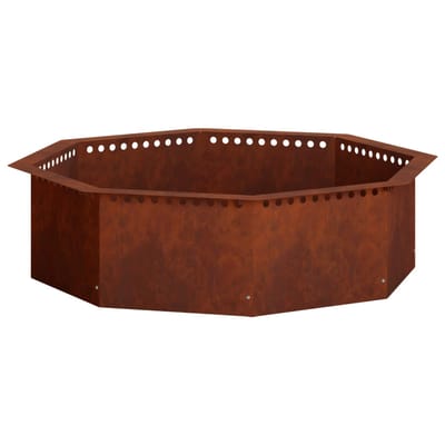 vidaXL - Vuurschaal - Ring - Roestkleurig - 80 - x - 80 - x - 25 - cm - weervast - staal