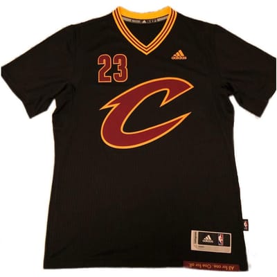 Adidas James Cavaliers 23 Jersey T-shirt Fan Edition Unisex Tops Zwart AL6761 L brown