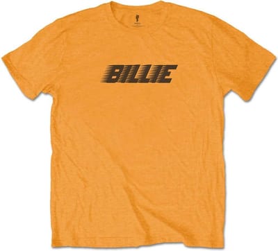 Billie Eilish - Racer Logo & Blohsh Heren T-shirt - S - Oranje