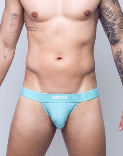 2EROS AKTIV Hermes Jockstrap Blue Turquoise - MAAT S - Heren Ondergoed - Jockstrap voor Man - Mannen Jock