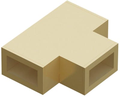 FugaFlow Eccelente Vetro T-verbindingstuk voor combinatie van stabilisatiestangen tussen vaste wand met zijwand Geborsteld Messing (goud)