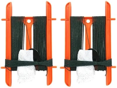 Gebro Lijn Krabhengel / vishengel voor krabbetjes - 2x - oranje - 13 m