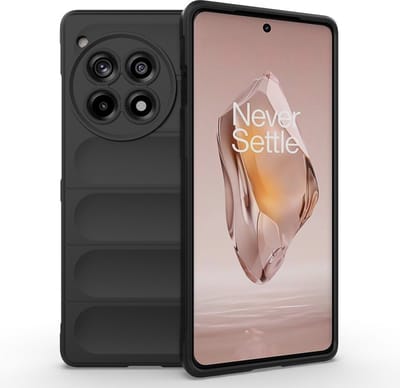 Coverup Hoesje - Geschikt voor OnePlus 12R Hoesje - Coverup Hands-On Rugged Back Cover - Zwart