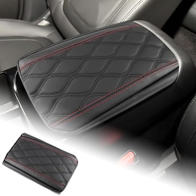 Armleuninghoes voor Hyundai Tucson 2025 - Krasbestendige middenconsole cover, luxe interieuraccessoire van leer, bescherming en stijl