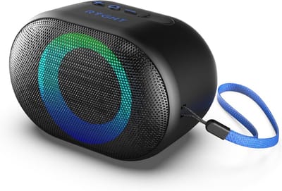 Draagbare Bluetooth Speaker met LED Verlichting Zwart