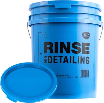 K2 RINSE Serie - Detailing Emmer - 20L - Blauw - HDPE Materiaal