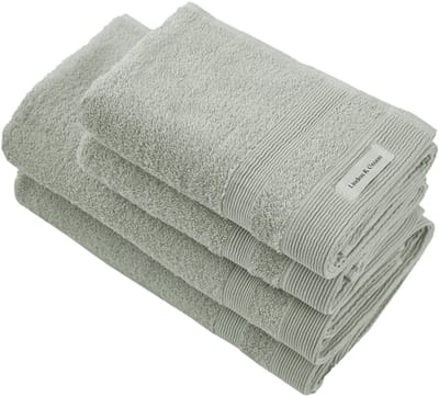 L&G - Badhanddoeken Set - 4 delig - 2 Handdoeken 50x100 cm & 2 Badhanddoeken 70x140 cm - 100% Katoen - Olive Groen – Towel cadeau