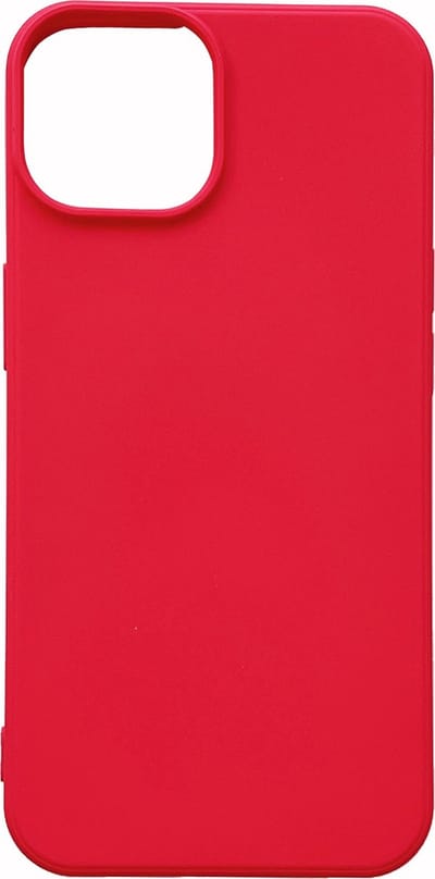 Casemania Hoesje Geschikt voor Apple iPhone 14 Plus - Rood - Microfiber Siliconen Back Cover