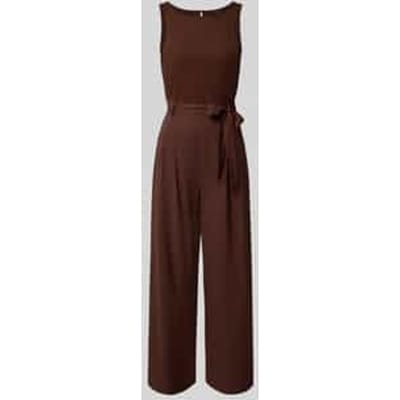 Relaxed fit jumpsuit met viscose en een tailleband