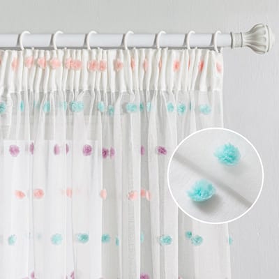 Unyqoos ® Betoverende Regenboog Voile Gordijnen voor Kinderkamer of Woonkamer, Set van 2, 160 x 140 cm