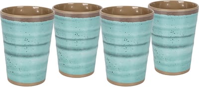Bo-Camp - Beker - Halo - Blauw - 4 Stuks