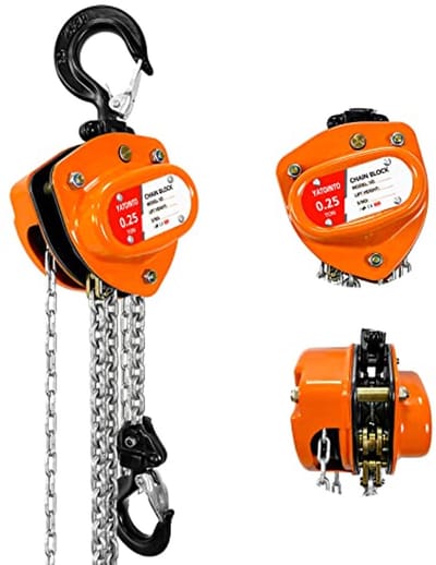 Mini Handkettingtakel 1/4 Ton 10FT - Handmatig Kettingblok voor Garage en Magazijn