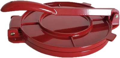 Tortilla Pers - Deeg Apparaat - Thuis Tortillas Maken - Opvouwbaar Ontwerp - 8 Inch - Rood