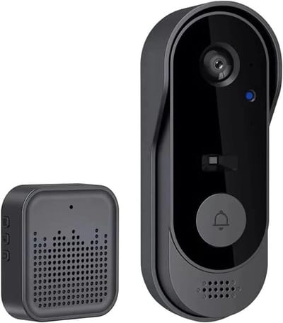 Video Deurbel - Slimme Intercom - Huis Beveiligen - Draadloze Wifi Connectie - 1080P HD - Zwart