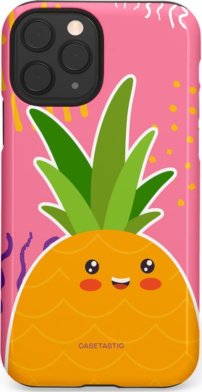 Casetastic Hoesje Geschikt voor Apple iPhone 11 Pro - Stijlvolle Beschermende Duo-layer Case - Zoete Ananasdroom