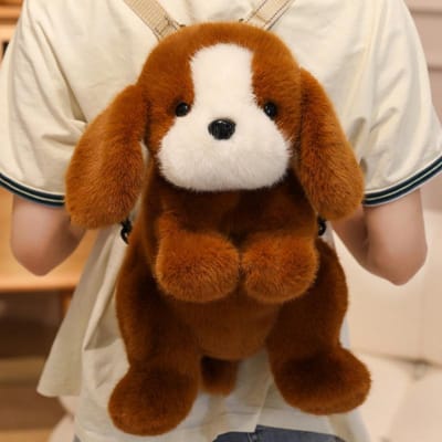 45cm Dierlijk Pluche Rugzak Hond Kat Zachte Crossbody Tas Mode Schattig Cadeau voor Kinderen Verjaardag 45cm