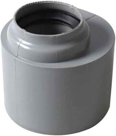 Pijp Connector - Afval Pijp Adapter - Afvoer Verbindingen - Verstelbare Maat - 40mm tot 75mm - Grijs