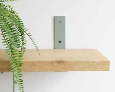STERKSTAEL Vesta Industriële Plankdrager Nordic Mint - Stalen Wandplank Steun - Voor plank vanaf 20 cm tot 30 cm - Kleur Aquamarijn - inclusief bevestigingsmateriaal - Poedercoating - Wandsteun - 1 stuk