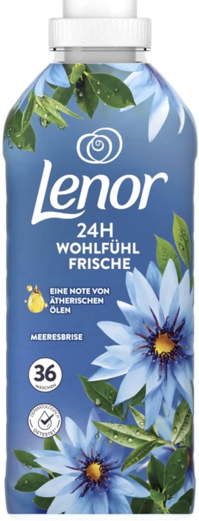 1xLenor zeebries Wasverzachter – 756 ml, 36 Wasbeurten, Frisse Maritieme Geur"