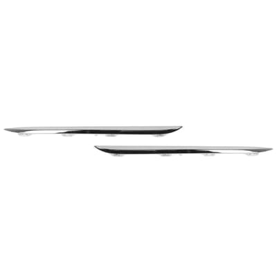 2 stuks Achterbumper Chroom Zijlijst Sierlijst Vervanging voor Benz C-Klasse W205 Standaard Pre-Facelift 2015 tot 2018 white